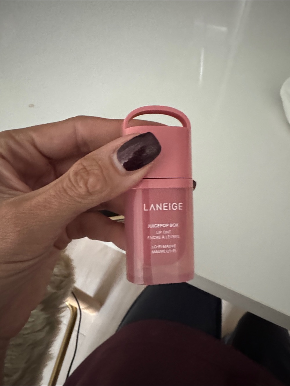 Victoria Beckham Java sun bronzer and Laneige juice pop low fi mauve